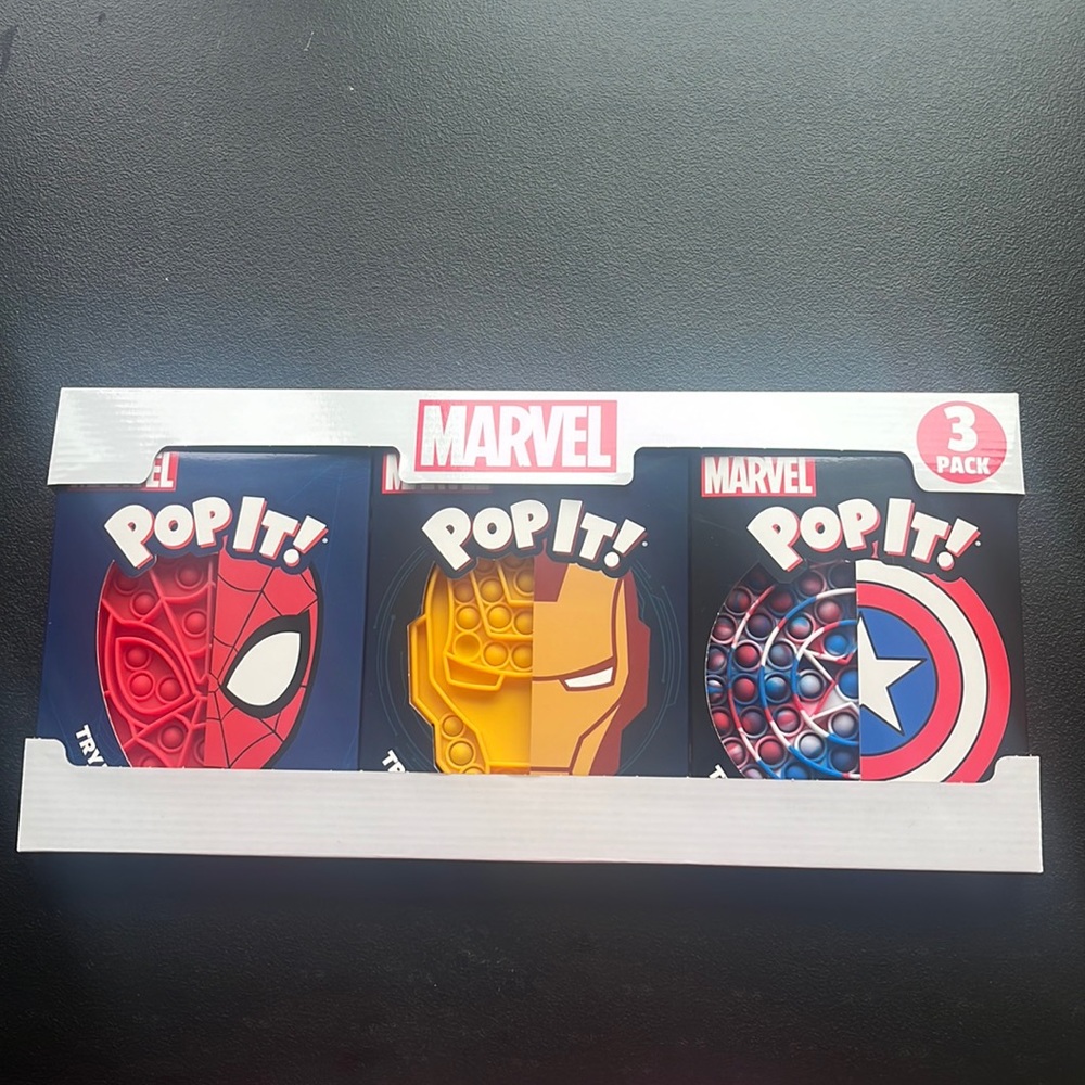 Marvel 3 pack pop its